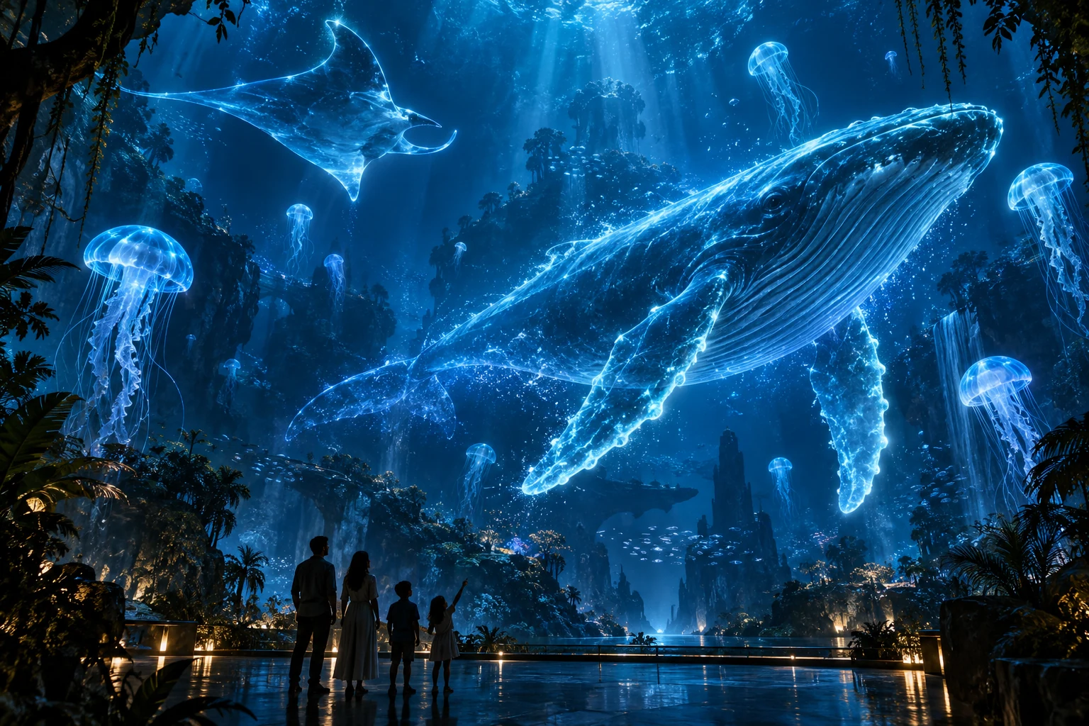 Illustrative immersive ocean experience